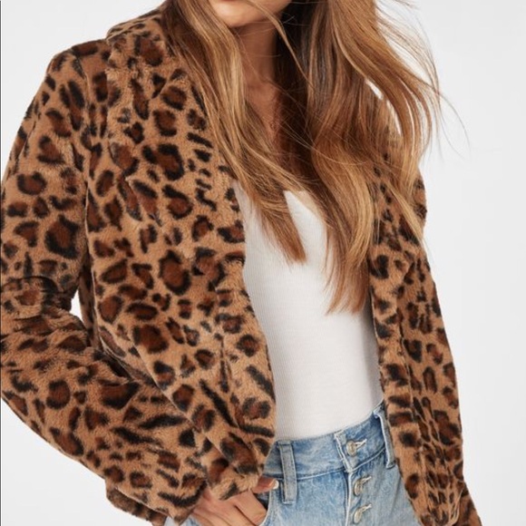 🤩HP🤩Leopard Faux Fur Jacket - Picture 3 of 4
